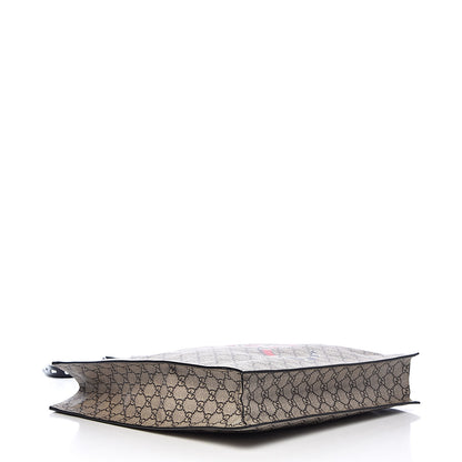 Gucci Soft GG Supreme Monogram Kingsnake Vertical Tote Black 4 of 10