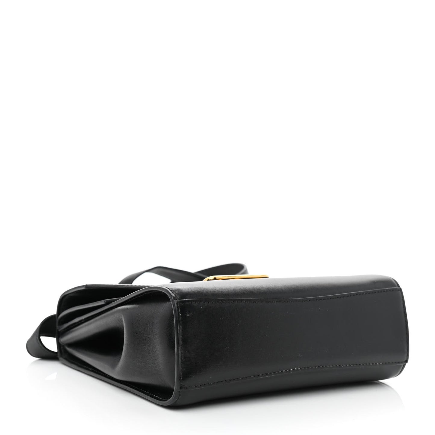 Box Calfskin Nappa Clip Bag Black