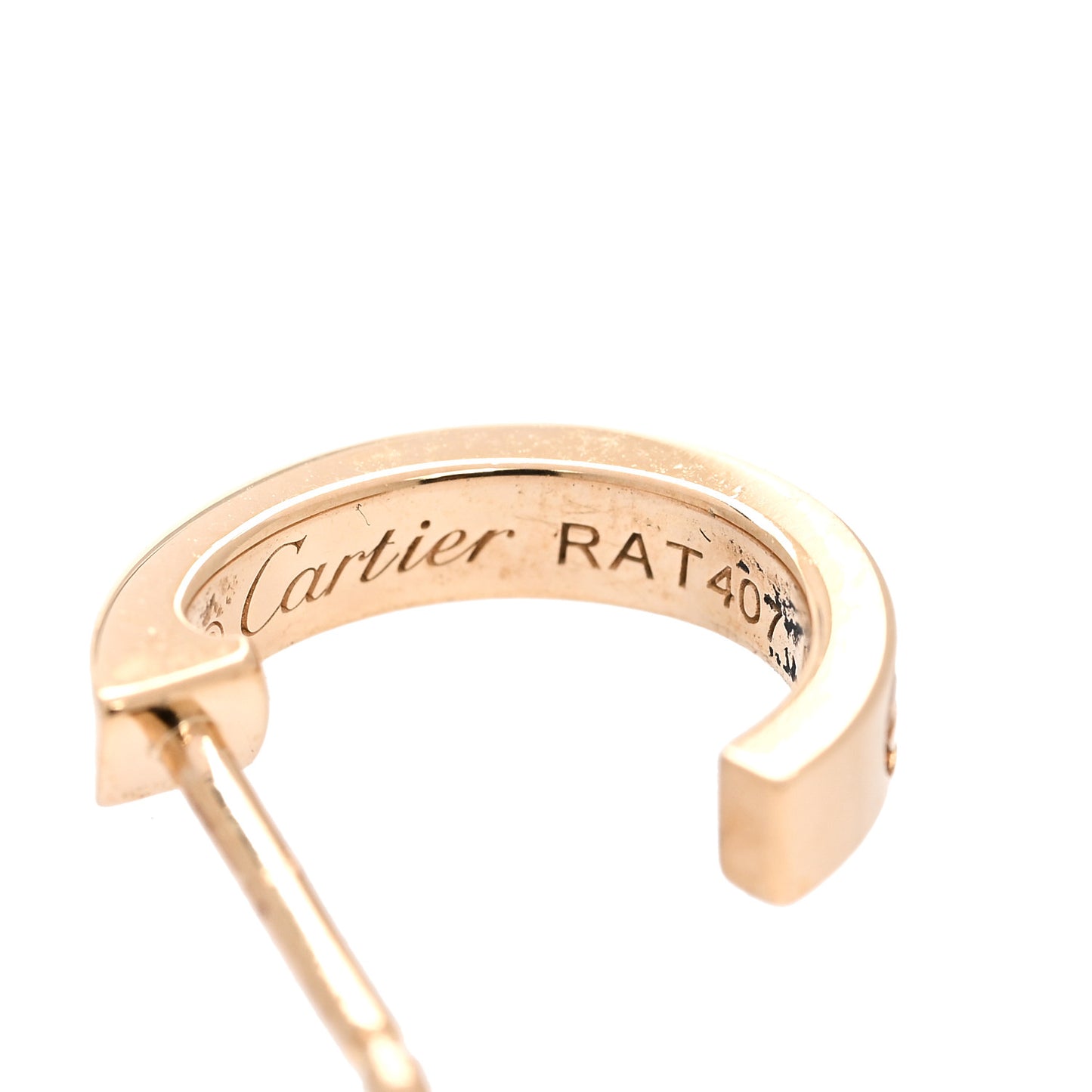 18K Yellow Gold Small LOVE Hoop Earrings