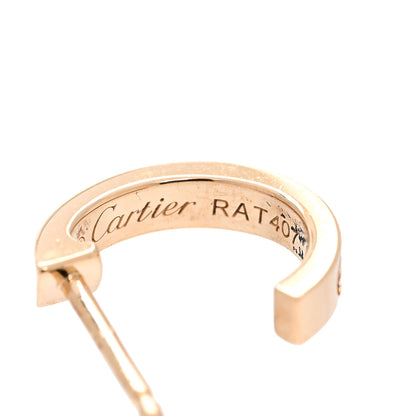 Cartier 18K Yellow Gold Small LOVE Hoop Earrings 4 of 5