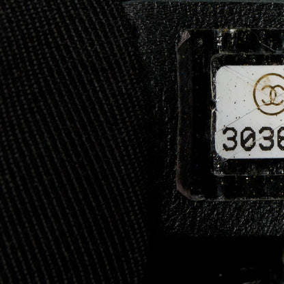 Chanel Shearling Sheepskin Tweed Quilted Single Flap Black 8 of 11