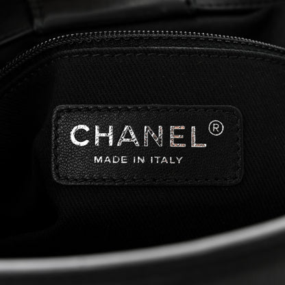 Chanel Caviar Quilted Medium CC Bucket Bag Dark Blue 6 of 10