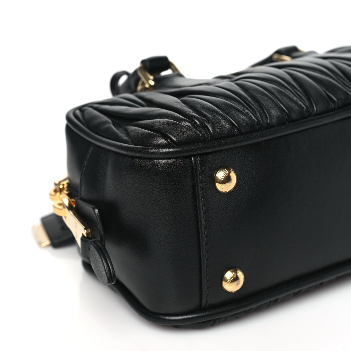 Nappa Matelasse Regular Arcadie Top Handle Bag Black