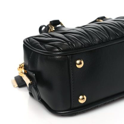 Miu Miu Nappa Matelasse Regular Arcadie Top Handle Bag Black 8 of 9