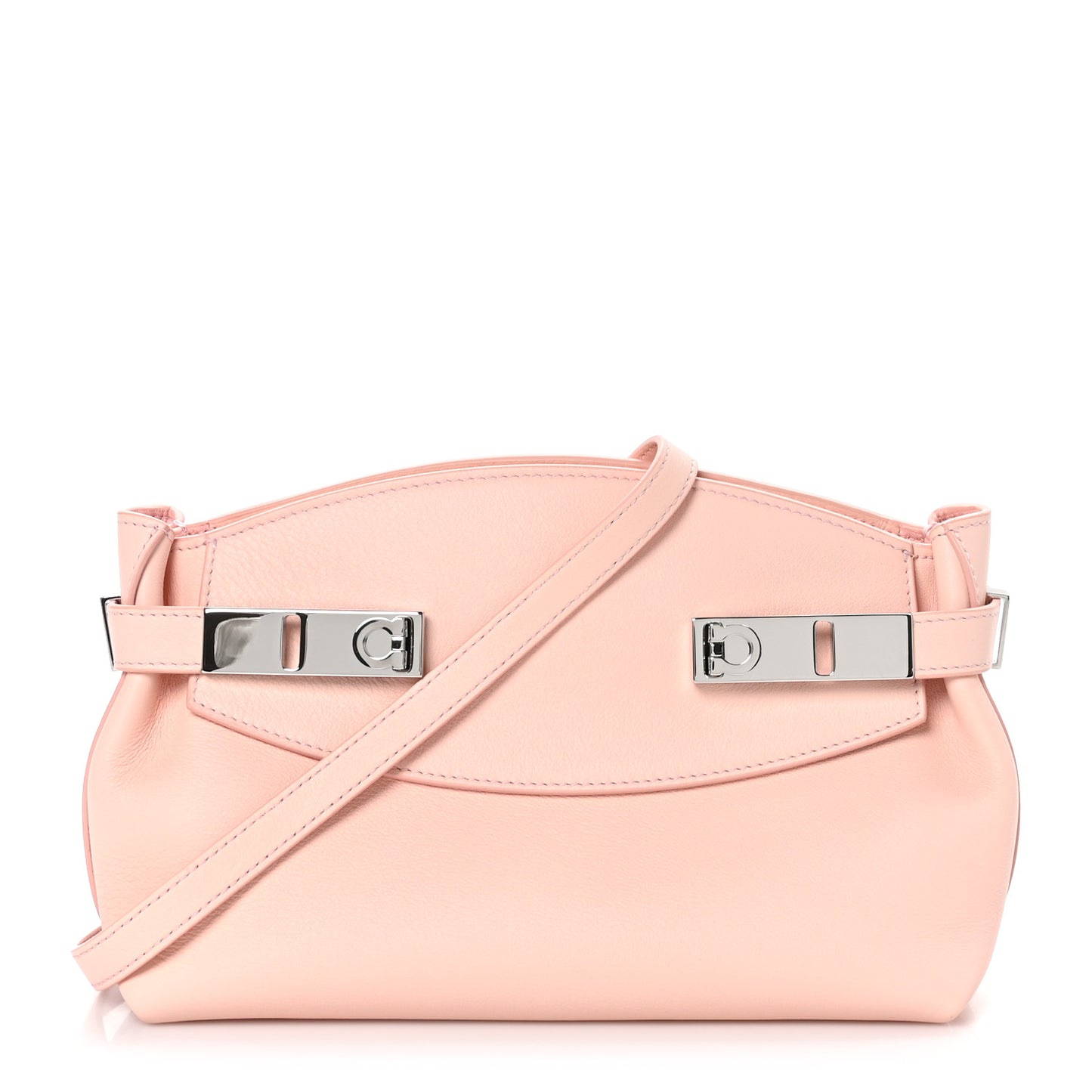 Calfskin Small Hug Pouch Pink