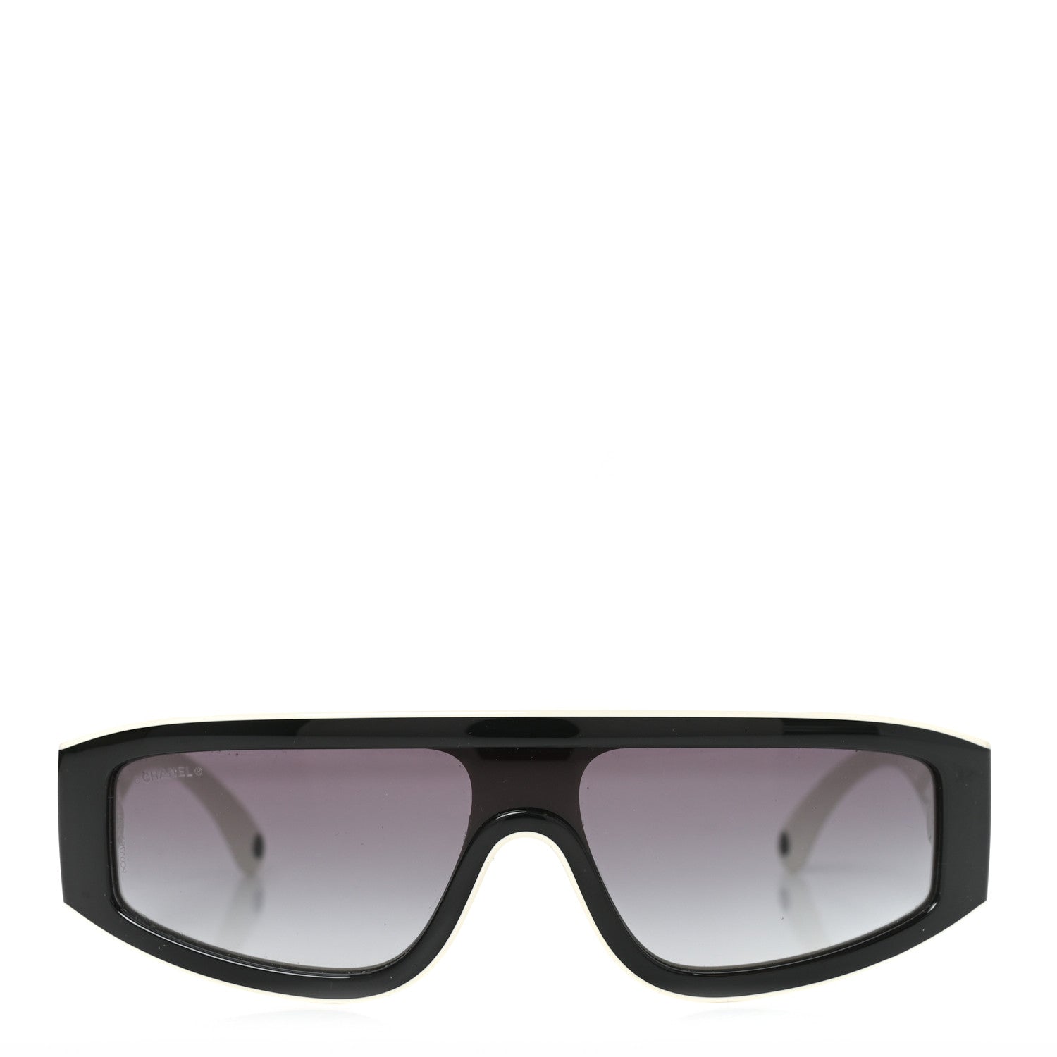 Chanel Acetate Cat Eye Sunglasses 6057 Black White Black White 2 of 7