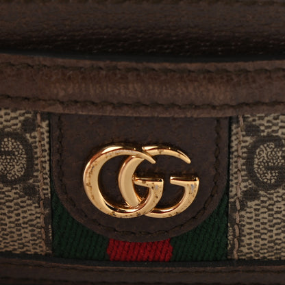 Gucci GG Supreme Monogram Ophidia Card Holder Brown 7 of 10