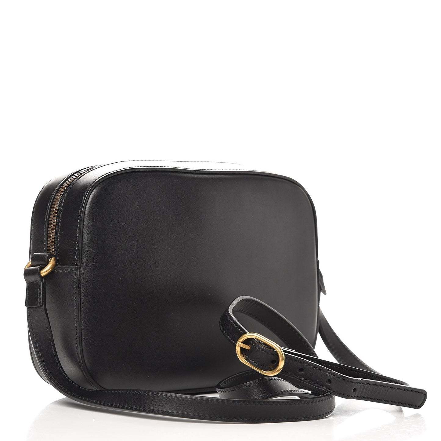Calfskin Web Small Webby Bee Shoulder Bag Black