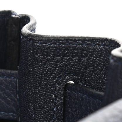 Hermes Togo Matte Alligator Kelly Retourne Touch 28 Bleu Nuit Bleu Marine 7 of 9
