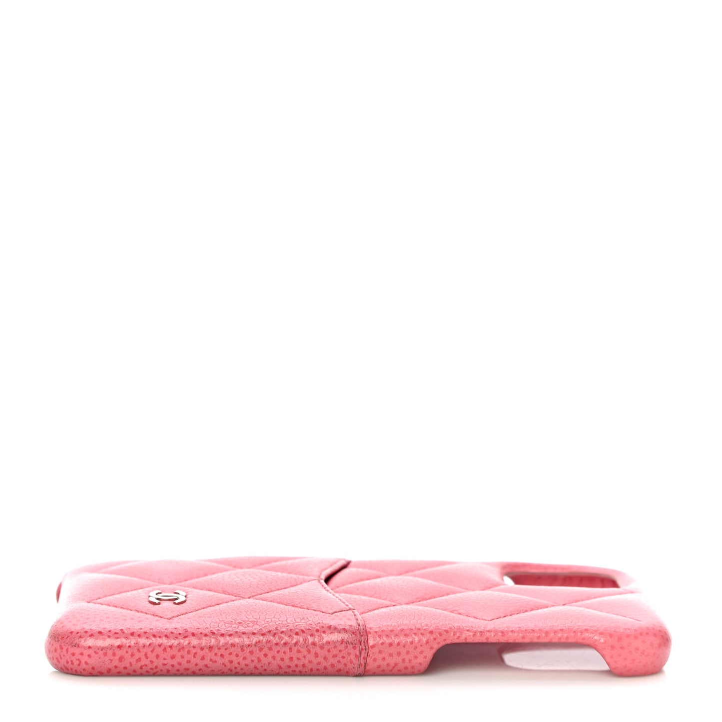 Caviar Quilted iPhone 11 Tech Case Pink