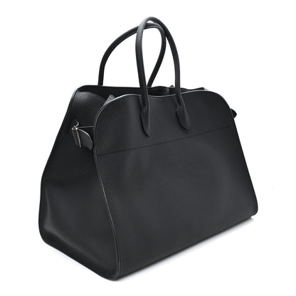 The Row Grained Calfskin Soft Margaux 17 Black 3 of 9