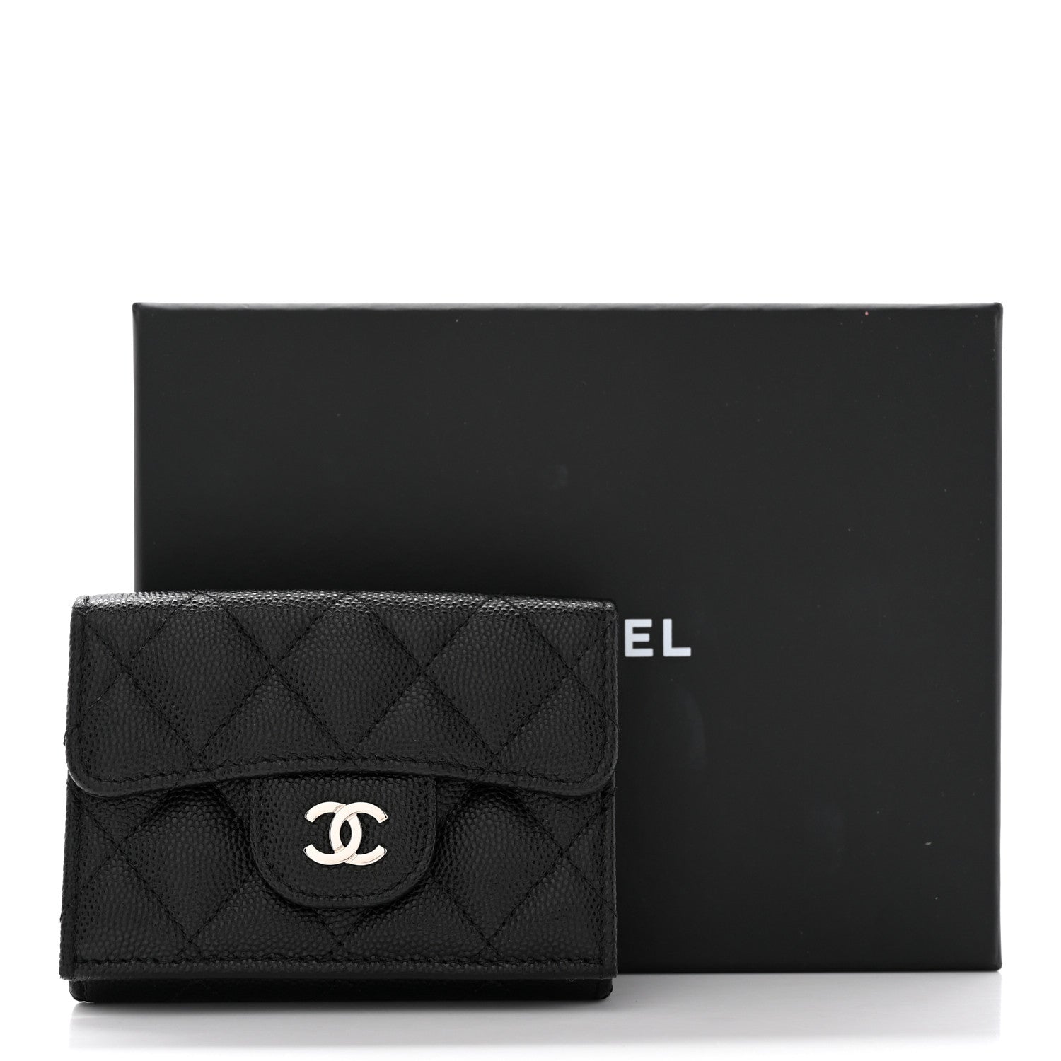 Chanel Caviar Quilted Double Flap Wallet Black 12 of 12