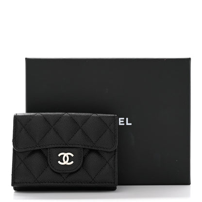 Chanel Caviar Quilted Double Flap Wallet Black 12 of 12