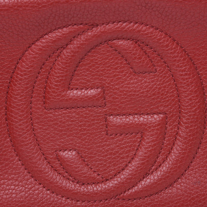 Gucci Pebbled Calfskin Small Soho Disco Bag Tabasco Red 9 of 9