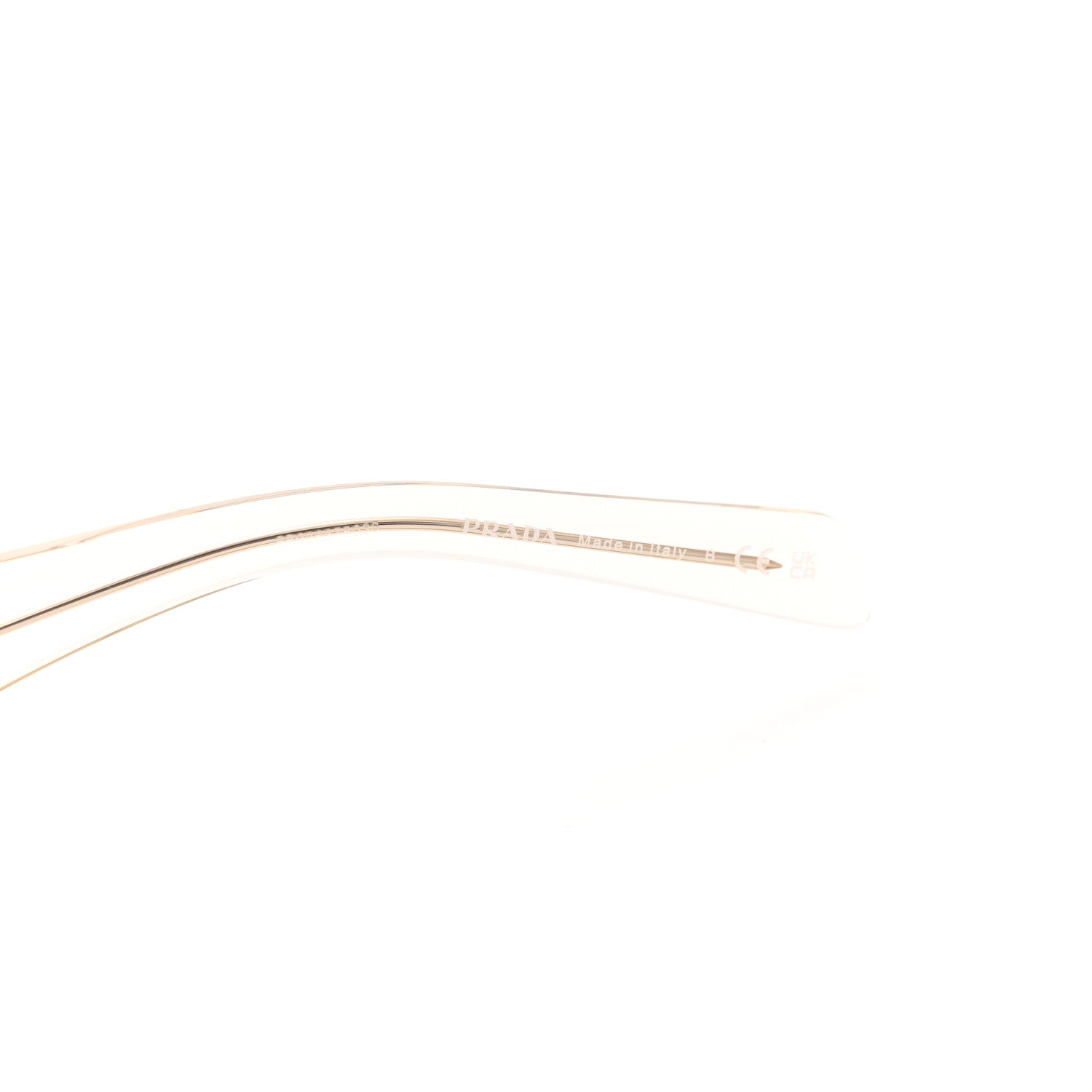 Prada Cat Eye Sunglasses SPR 13Z Transparent Beige 5 of 8