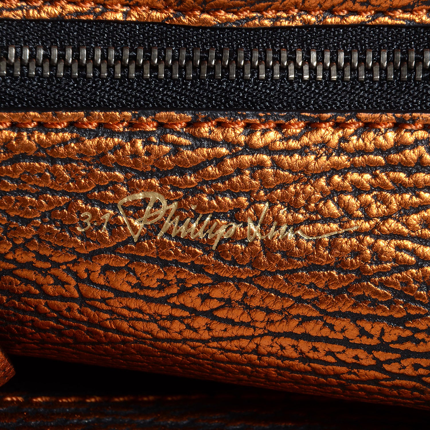 3.1 Phillip Lim 3.1 Metallic Leather Mini Pashli Satchel Copper 8 of 10
