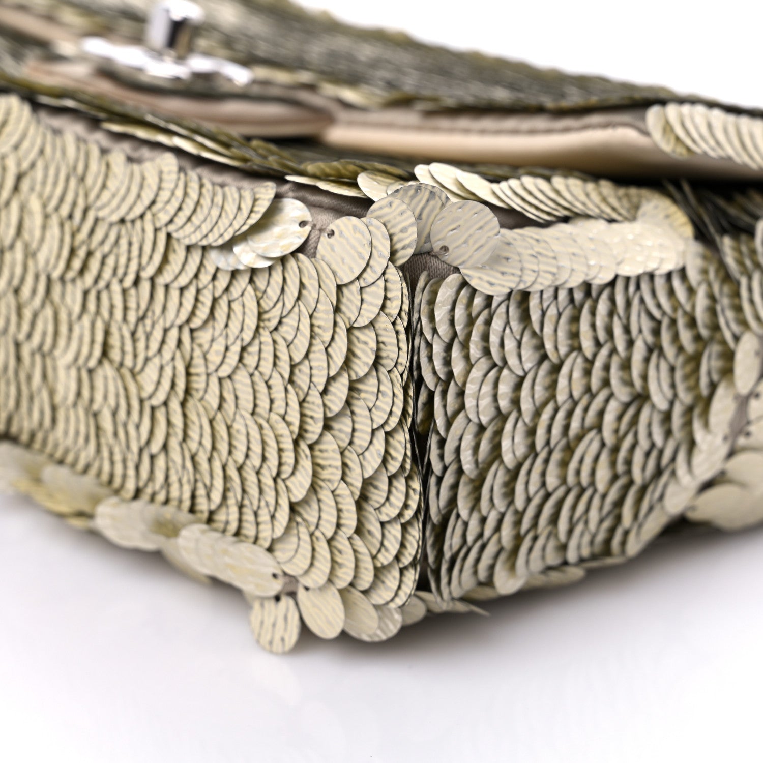 Chanel Sequin Paillette Small Flap Beige 9 of 15