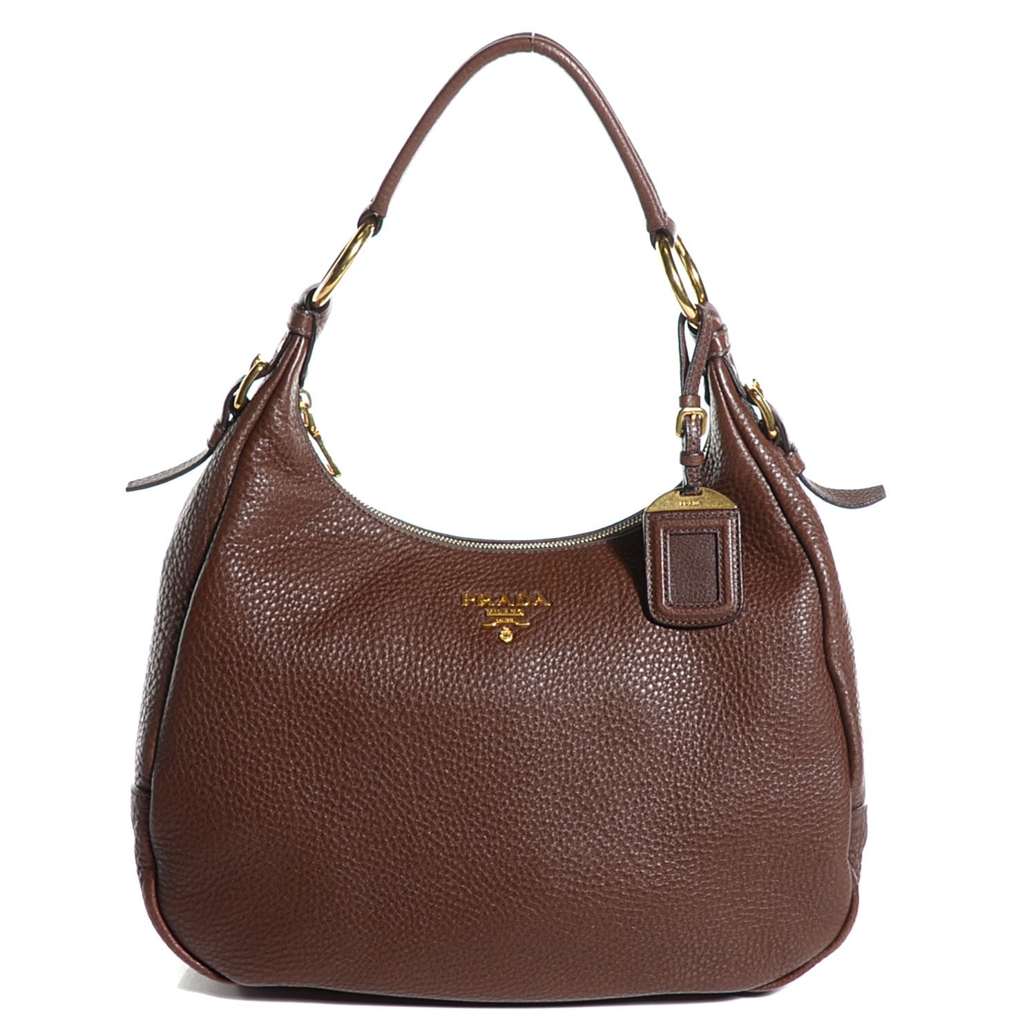 Prada Vitello Daino Hobo Bruciato 1 of 11