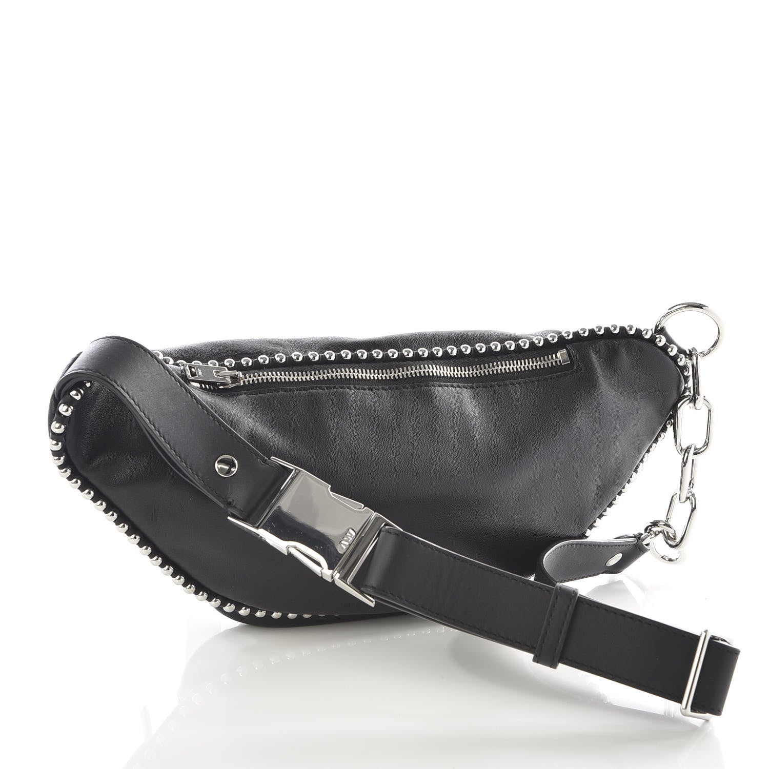 Alexander Wang Lambskin Attica Studded Belt Bag Black 2 of 7