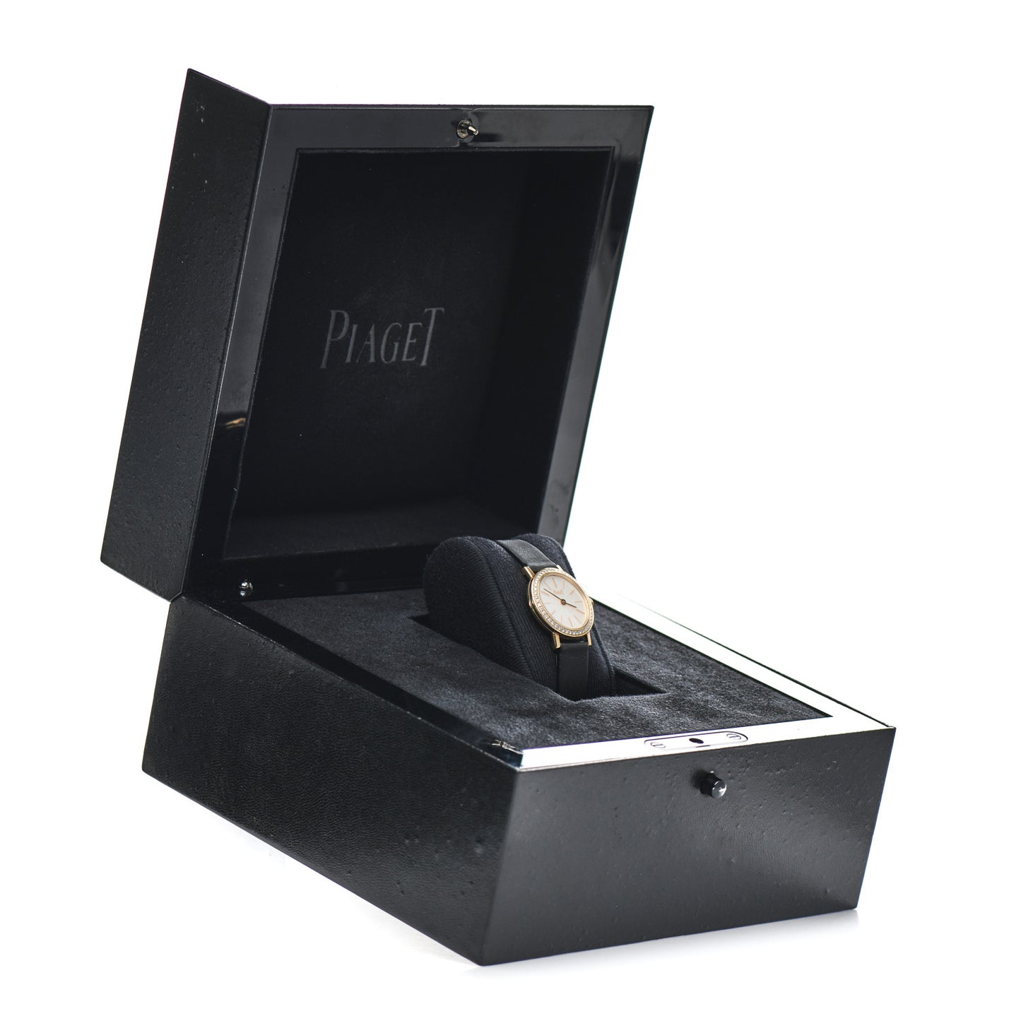 18K Yellow Gold Satin Diamond Bezel 24mm Altiplano Quartz Watch