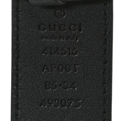 Gucci Calfskin Double G 30mm Belt 85 34 Black 3 of 5