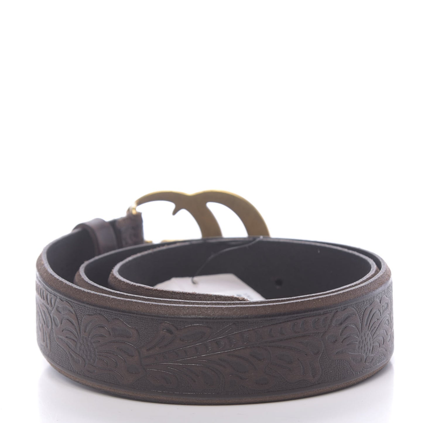 Calfskin Knurled Double G 40mm Belt 85 34 Testa di Moro