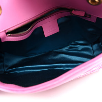 Gucci Velvet Matelasse Marquise Crystals Embroidered Small GG Marmont Shoulder Bag Malva 6 of 12