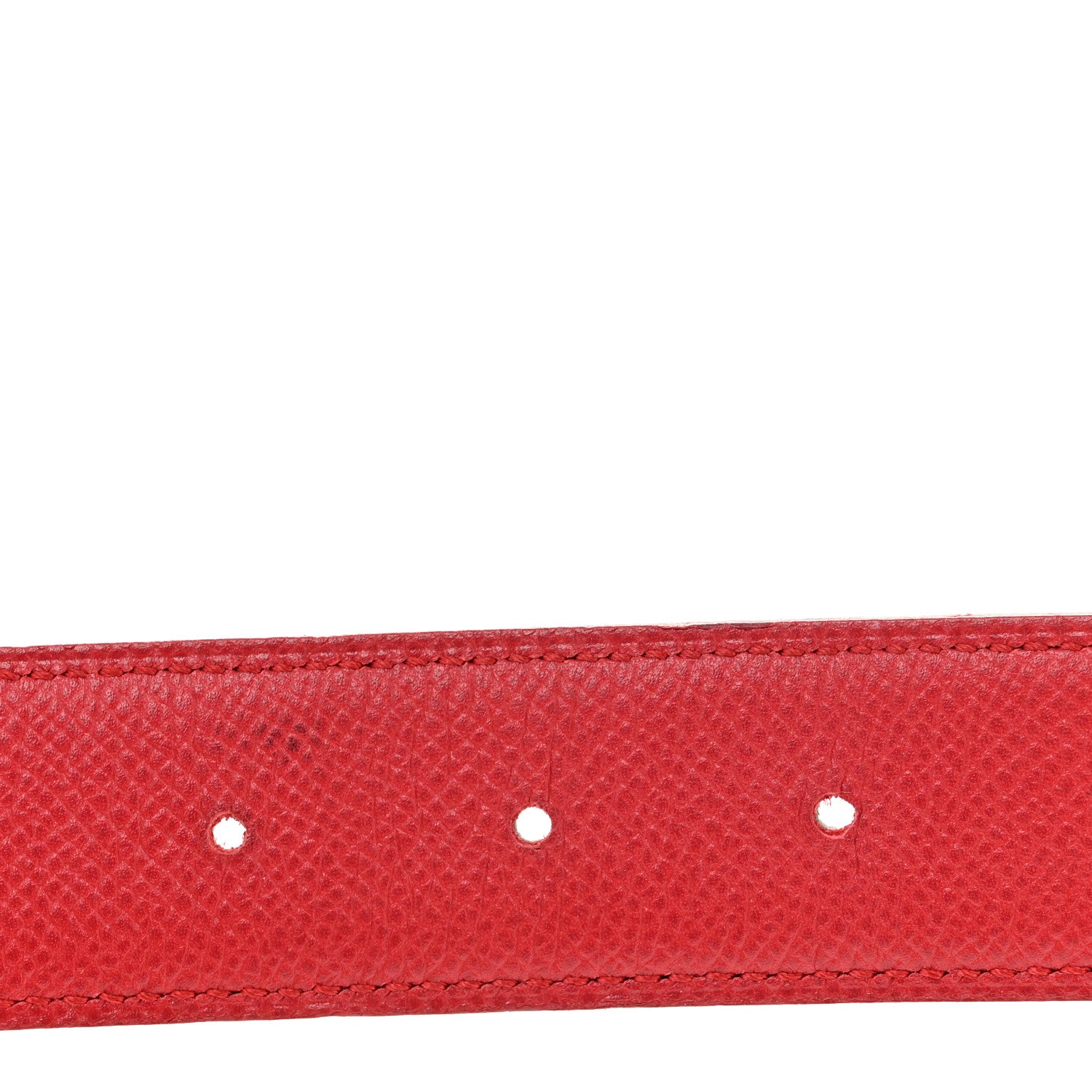 Hermes Box Courchevel 32mm H Belt 70 28 Black Rouge Garance 3 of 7