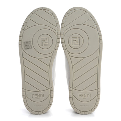 Fendi Calfskin Womens Fendi Match Low Top Sneakers 38 White Beige 6 of 16