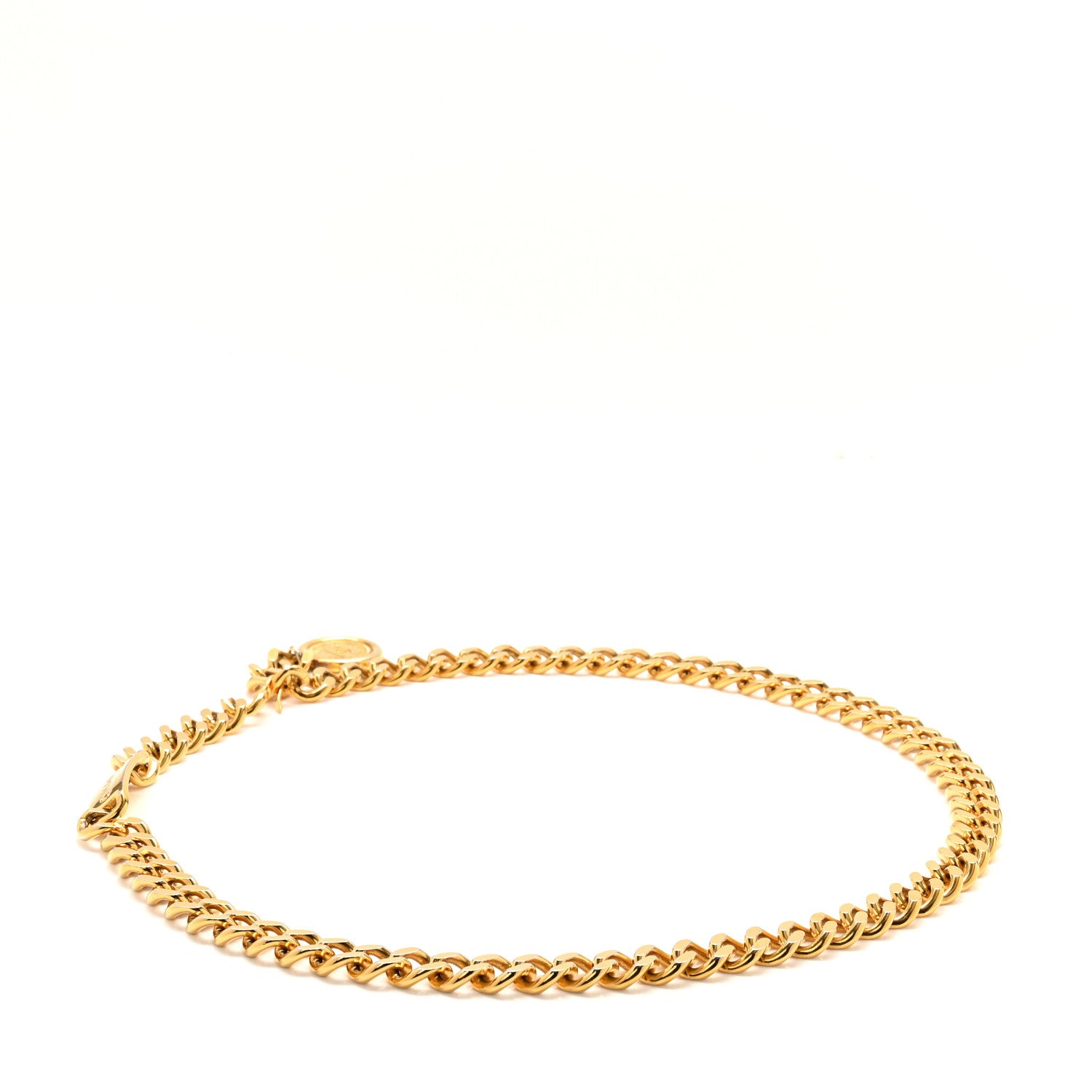 Chanel Metal Chain CC Medallion Belt Gold 2 of 8