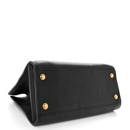 Louis Vuitton Calfskin City Steamer EW Black Gold 4 of 11