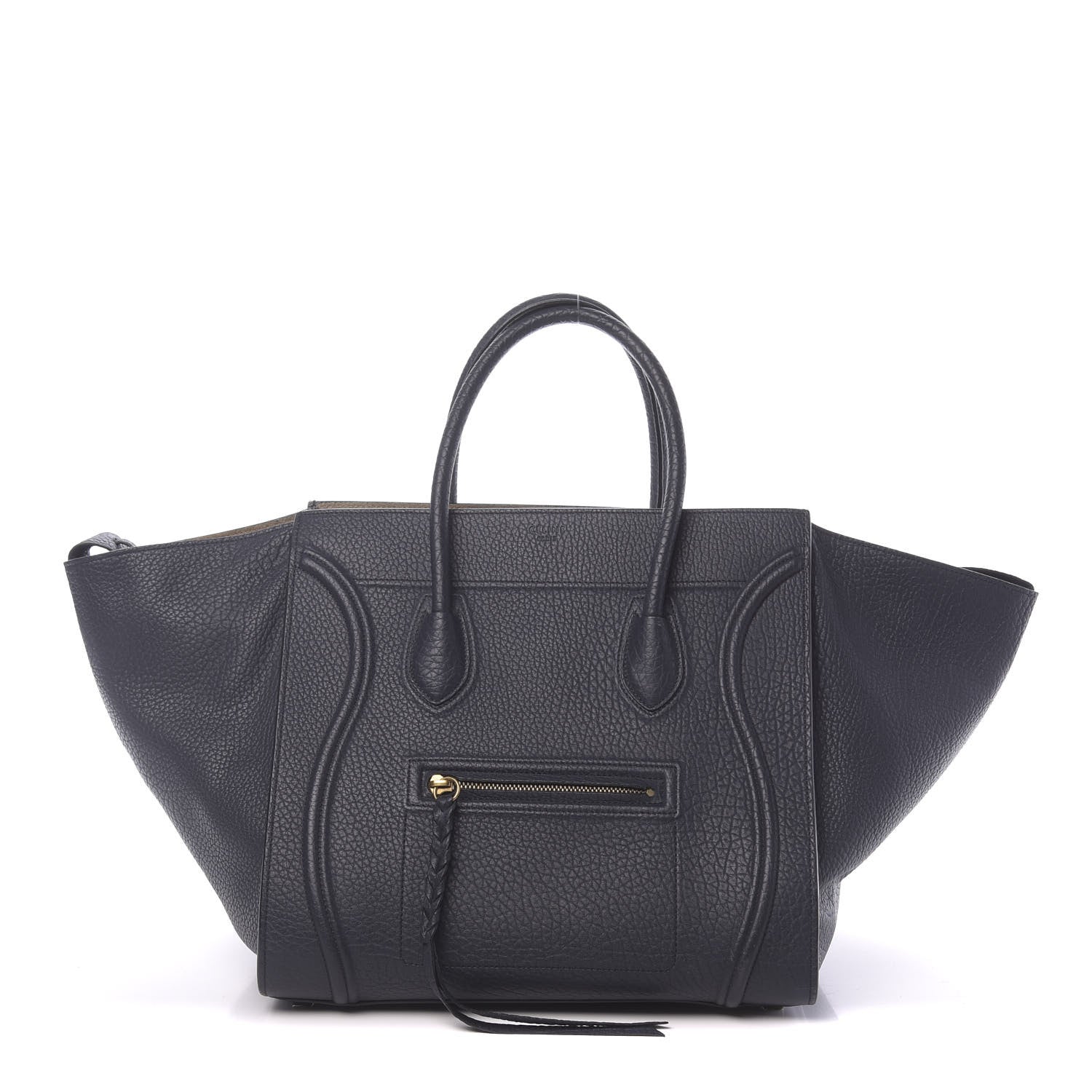 Celine Bullhide Calfskin Medium Phantom Luggage Navy Blue 1 of 10