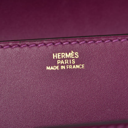 Hermes Tadelakt Medor 23 Clutch Anemone 6 of 7