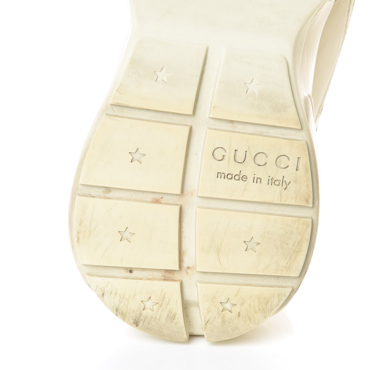 Calfskin Logo Womens Rhyton Sneakers 35.5 Ivory