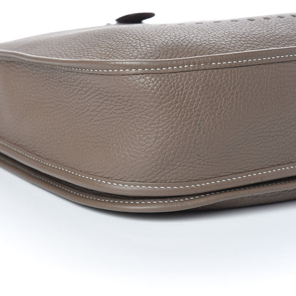 Hermes Taurillon Clemence Evelyne III GM Etoupe 9 of 11