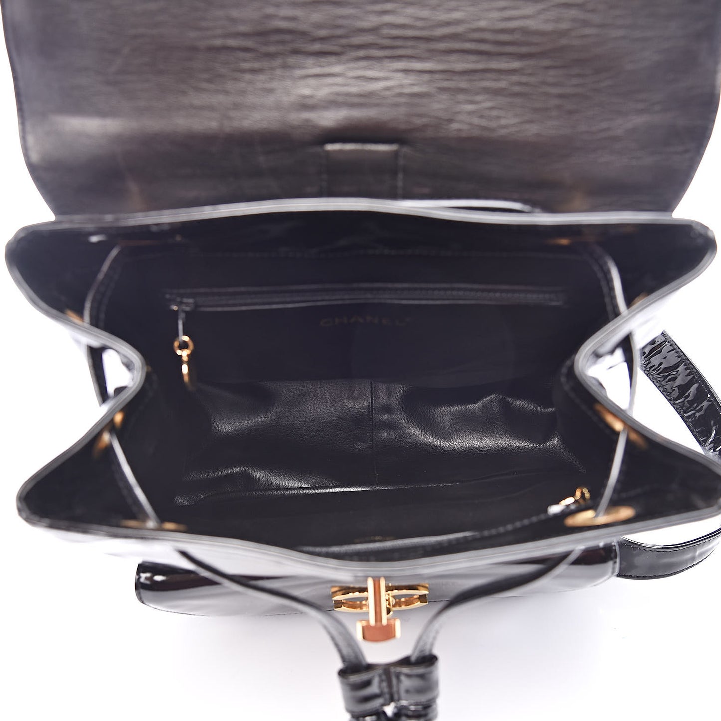 Patent CC Drawstring Backpack Black