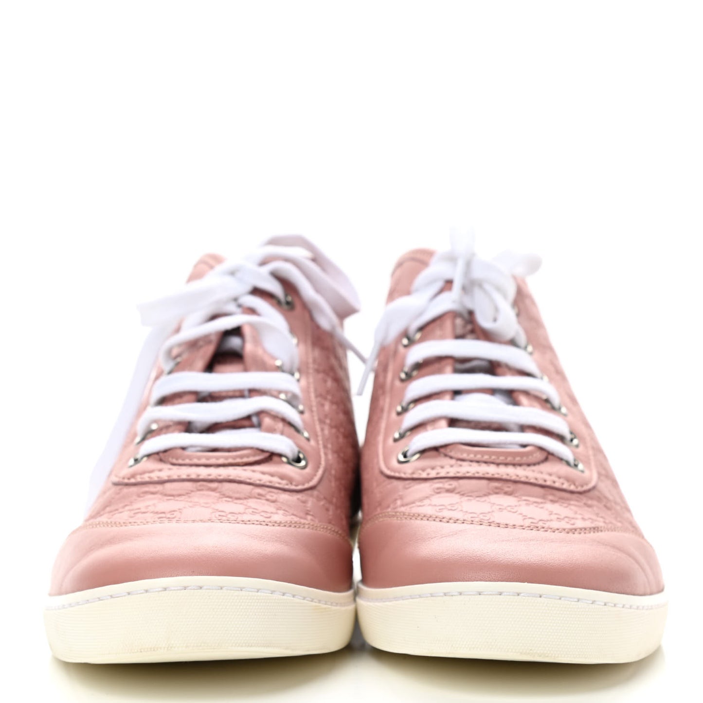 Microguccissima Womens High Top Sneakers 37.5 Soft Pink