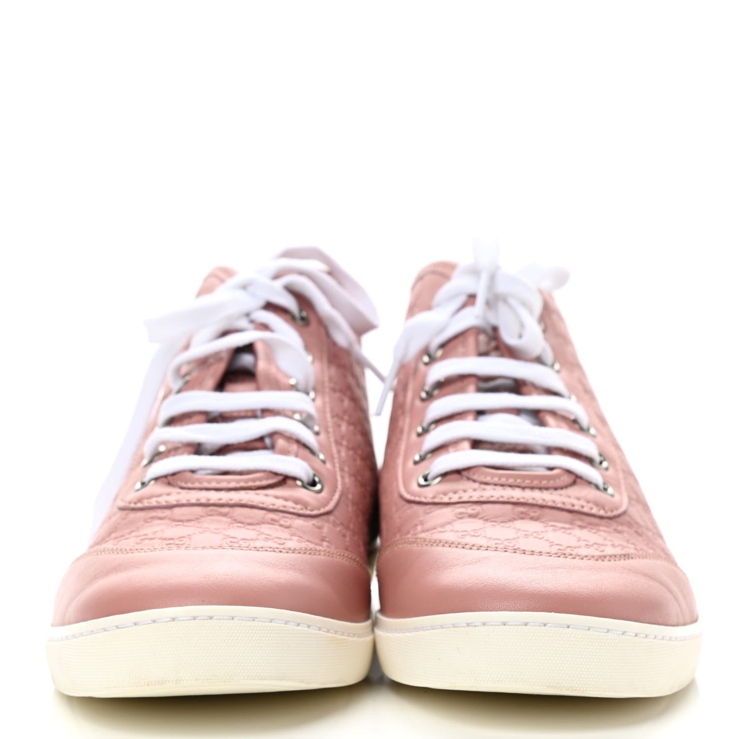 Gucci Microguccissima Womens High Top Sneakers 37.5 Soft Pink 2 of 10