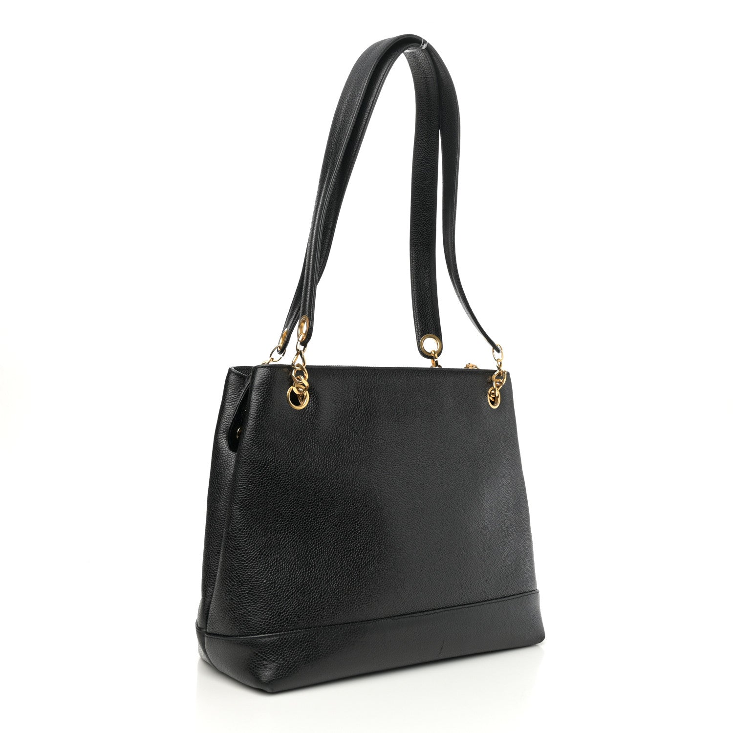 Chanel Caviar Large CC Shoulder Bag Black 3 of 11
