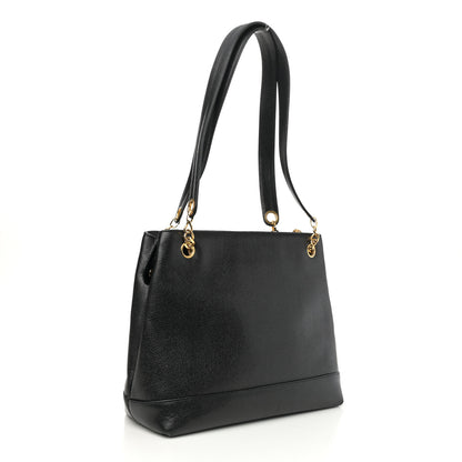 Chanel Caviar Large CC Shoulder Bag Black 3 of 11