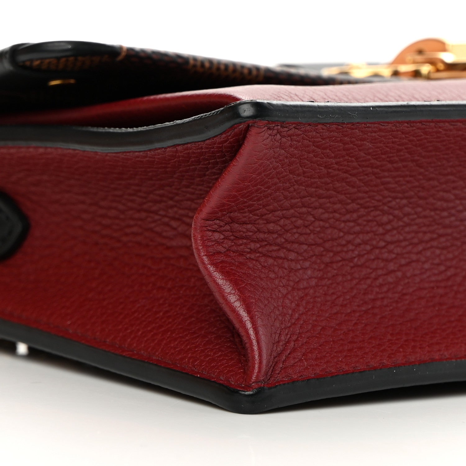 Louis Vuitton Damier Ebene Vavin Chain Wallet Red 9 of 14