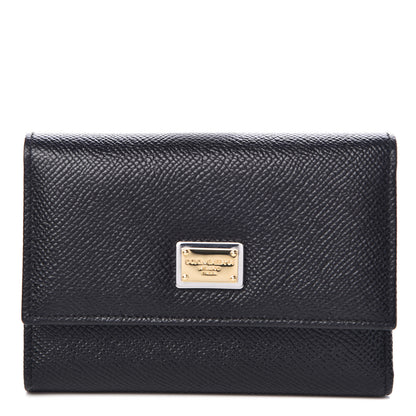 Dolce & Gabbana Dauphine French Flap Wallet Black 1 of 6