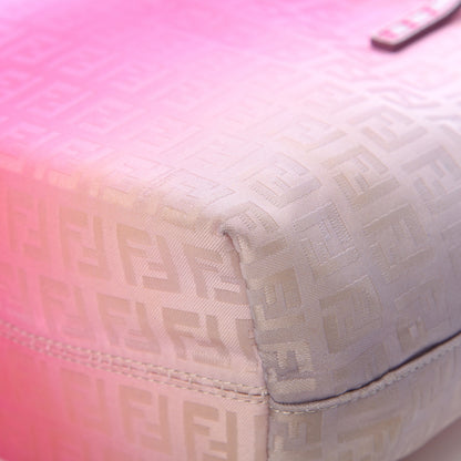 Fendi Zucchino Vitello Ombre Roll Tote Fuxia Lavanda 10 of 11