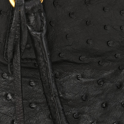 Prada Ostrich Double Zip Tote Black 15 of 15