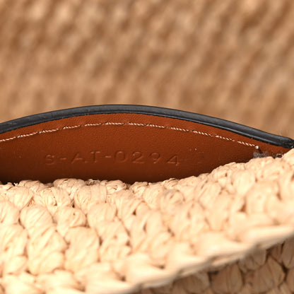 Celine Raffia Calfskin Triomphe Small Cabas Thais Tan 8 of 12