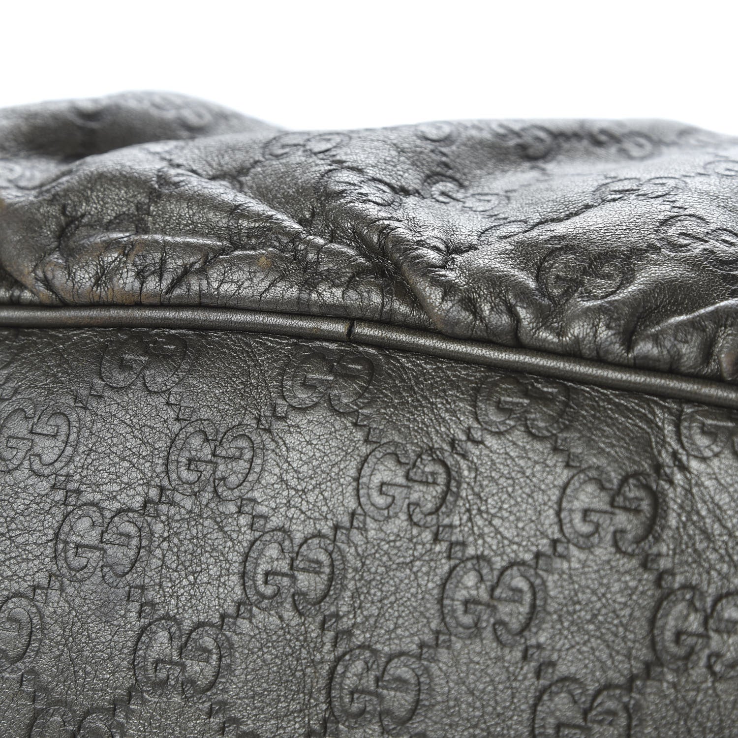 Gucci Guccissima Medium Jockey Tote Grey 12 of 13