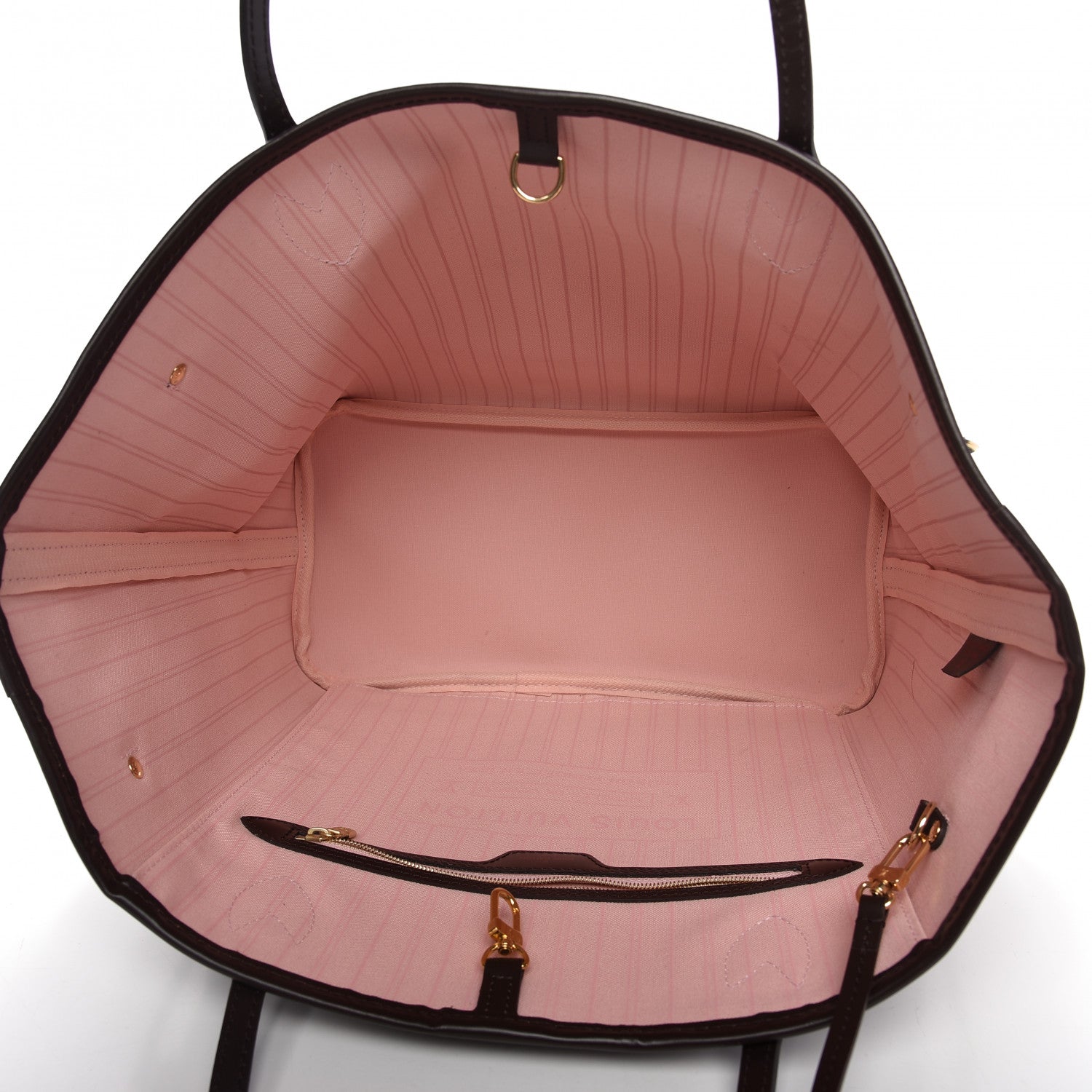 Louis Vuitton Damier Ebene Neo Neverfull MM Rose Ballerine 5 of 10