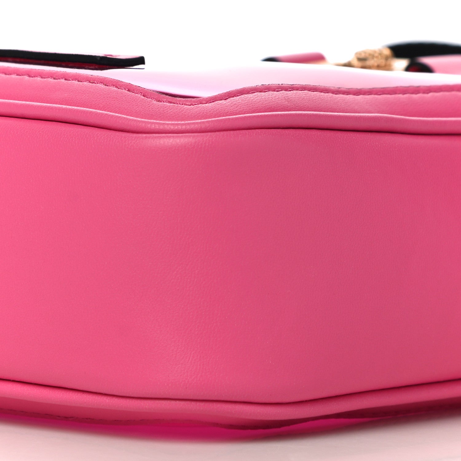 Versace PVC Rubber Medusa Biggie Pouch Bag Fuchsia 6 of 9