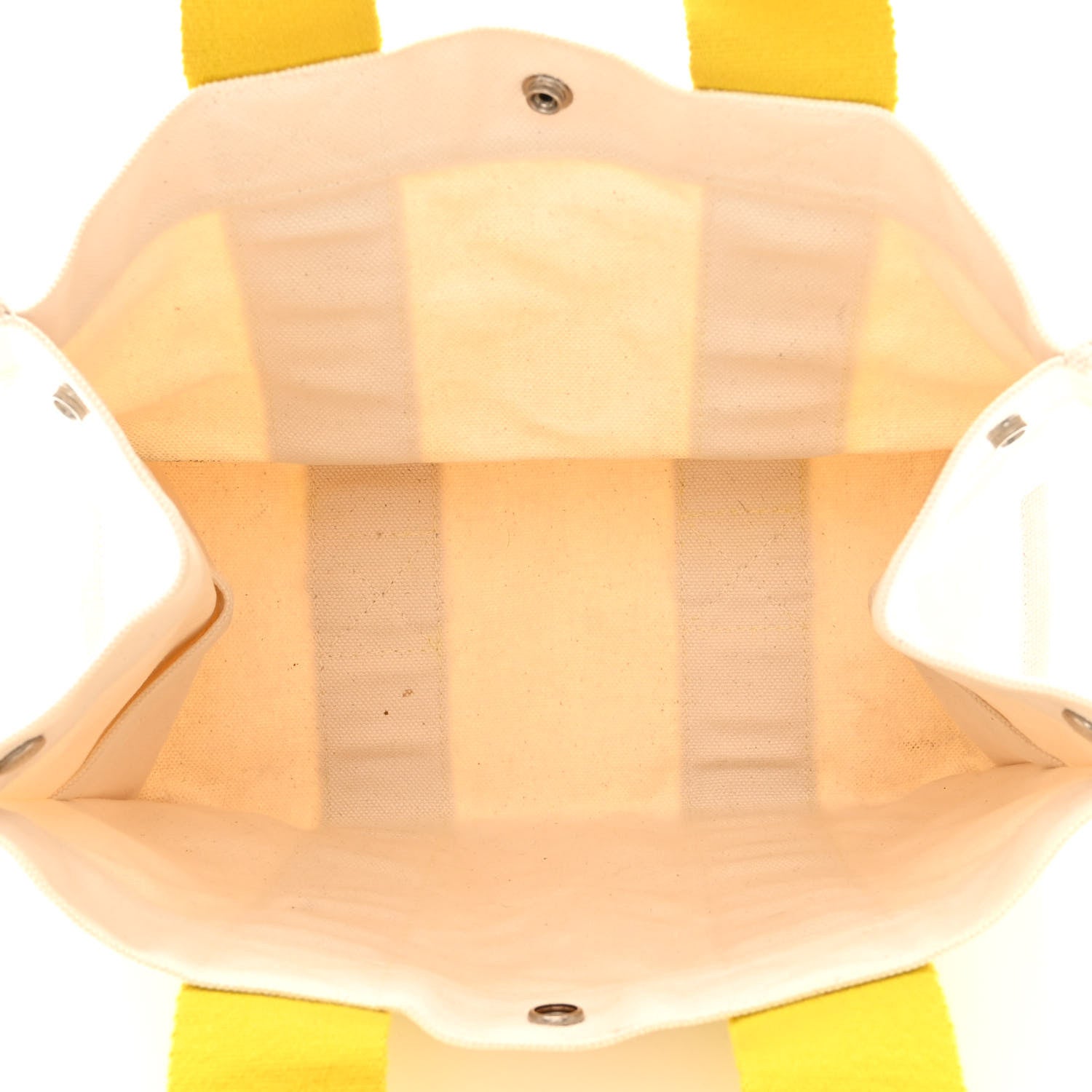 Hermes Canvas Fourre Tout PM Craie Lime 5 of 14