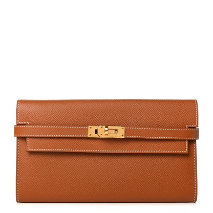Hermes Epsom Kelly Longue Wallet Gold 1 of 5